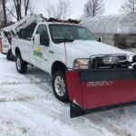 Snow plowing service in Michigan